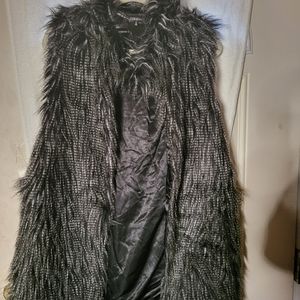 Faux fur looking vest